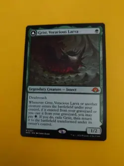 Grist, Voracious Larva. Mythic. Insect MH3 MTG Card. - Image 1