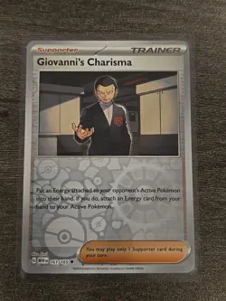 Giovanni's Charisma 161/165 Reverse Holo English Pokemon 151 Card Near Mint - Image 1