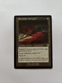 Magic: The Gathering Near Mint Black blade Reforged - Image 1