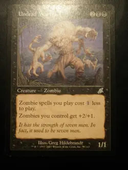 mtg magic undead warchief SCOURGE ENGLISH chef de guerre mort vivant fleau - Image 1