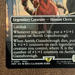 Aerith Gainsborough (Borderless) - PTP #1 NM Nonfoil MTG Final Fantasy RC Promo - Image 4