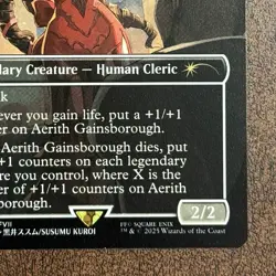 Aerith Gainsborough (Borderless) - PTP #1 NM Nonfoil MTG Final Fantasy RC Promo - Image 5