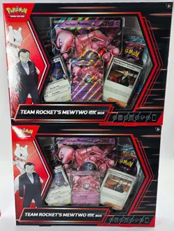 2x Pokemon TCG Team Rockets MEWTWO Ex Box Destined Rivals NEW SEALED Lot Of 2 - Image 2