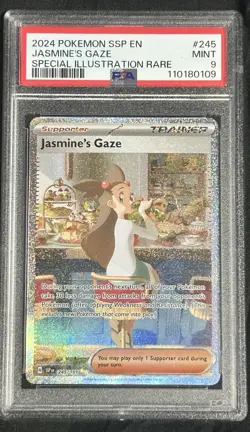 2024 Pokemon Surging Sparks #245 Jasmine's Gaze PSA 9 Special Illustration Rare - Image 1