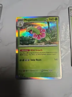 Meganium Holo Pokemon #001 Mega Evolution Rare - Image 1