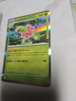 Meganium Holo Pokemon #001 Mega Evolution Rare - Image 3