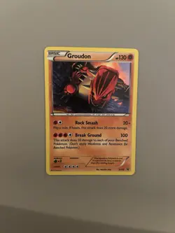 Pokemon TCG Groudon XY Black Star Promos XY52 Holo Promo - Image 1