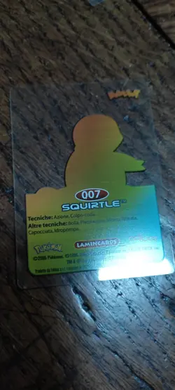 Squirtle 007 Pokemon Lamincards Edibas - ITA - EXC - Image 2