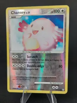 Chansey 76/123 - Mysterious Treasures Reverse Holo Rare Pokemon TCG 2007 - MP - Image 1