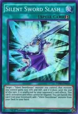 Silent Sword Slash Yu-Gi-Oh! DPRP-EN004 1st Super Rare - Image 1