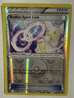 Pokemon Card Audino Spirit Link Fates Collide Reverse Holo 92/124 Near Mint - Image 1