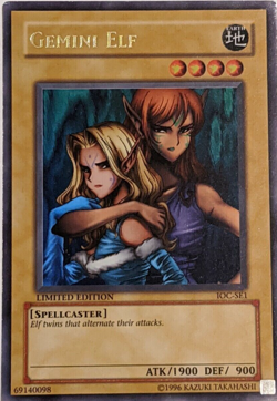 Gemini Elf |- YuGiOh TCG Card IOC-SE1 - Limited Edition - Ultra Rare - Image 1
