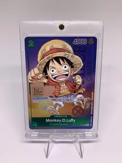 One Piece Card Game - Monkey.D.Luffy P-037 - 1st Anniversary - Image 1