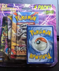 Pokemon TCG Lightning Set 4 Pack + Bonus Card Sealed - Image 1