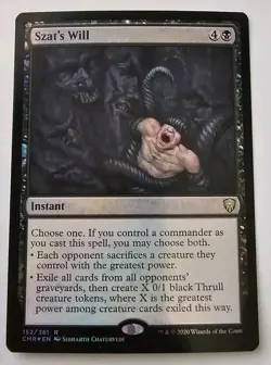 Szat's Will Commander Legends Foil Rare Magic MTG #152 - Image 1
