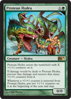 MTG Protean Hydra - Foil, Magic 2011, Moderately Played, English - Image 1