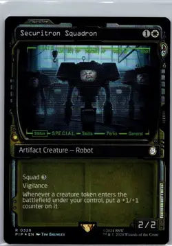 #328 Securitron Squadron (Showcase) Universes Beyond: Fallout Rare FOIL - Image 1