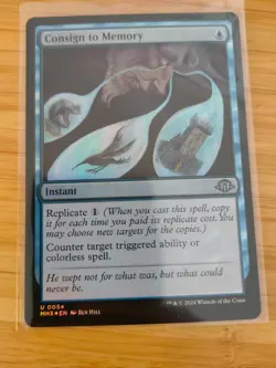 MTG Consign to Memory (FOIL) 0054 Modern Horizons 3 M/NM Free UK P&P - Image 1