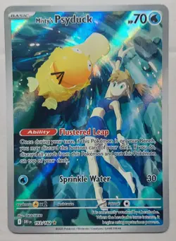 Pokemon Lot Of 4, Full Art, Maushold, Misty's Pysduck, Sawsbuck, Swoobat. - Image 4