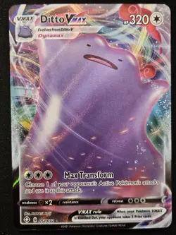 Ditto VMAX 051/072 Shining Fates Full Art Ultra Rare Holo Pokemon TCG 2021 NM - Image 1