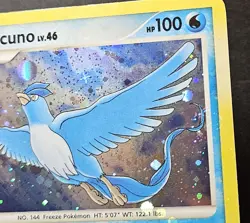 HOLO BLEED 4x SWIRL Articuno 1/100 D&P Majestic Dawn Holo Rare Pokemon 2008 LP - Image 3
