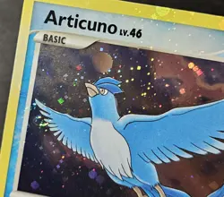 HOLO BLEED 4x SWIRL Articuno 1/100 D&P Majestic Dawn Holo Rare Pokemon 2008 LP - Image 4