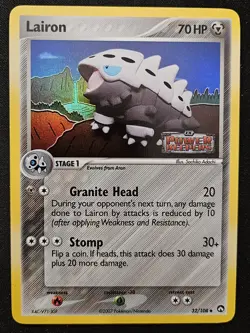 Lairon 32/108 EX Power Keepers Stamped Reverse Holo Pokemon TradingCG 2007 NM/LP - Image 1