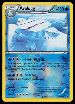 Pokemon - Avalugg - 31/106 - Reverse Holo - XY Flashfire - NM/M - Image 1