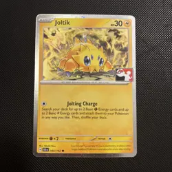Play! Pokemon Prize Pack Series 7 Stellar Crown Cosmo Holo 050/142 Joltik - Image 1