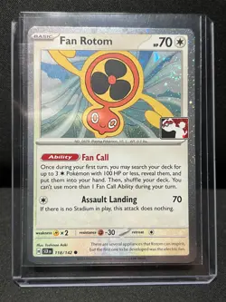 Fan Rotom 118/142 Cosmos Holo Stamped Promo Pokemon Play! Prize Pack NM - Image 1