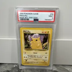 1999-2000 Pokemon Base Set 4th Print Pikachu 58/102 PSA 9 Mint - Image 1