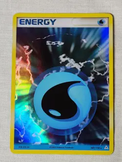 NM Water Energy - Holo 107 Holon Phantoms Pokemon TCG - Image 1