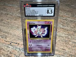 Mewtwo Pokemon 1999 Black Star Promos #3 Mewtwo Strikes Back WB Movie CGC 8.5 - Image 1