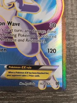 Pokemon TCG XY - BREAKthrough #157/162 Mewtwo EX (157 Full Art) - PLAYED - Image 5
