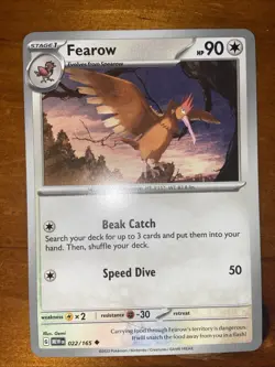 Pokemon TCG Fearow Scarlet & Violet 151 MEW 022/165 Near Mint 2023 - Image 1