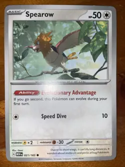 Pokemon TCG Spearow Scarlet & Violet 151 MEW 021/165 Near Mint 2023 - Image 1