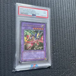 Yugioh! XY-Dragon Cannon MFC-051 Ultra Rare 1st Edition PSA Graded 9 MINT - Image 1