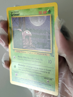 Pokemon Card WOTC Grimer 48/62 Fossil Non-holo Common Unlimited 1999 - NM - Image 2
