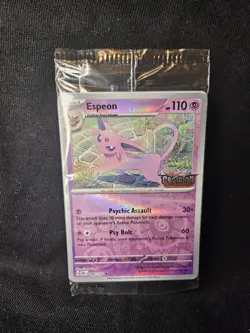 Espeon 086/197 Pokemon Obsidian Flames Stamped Sealed Promo Card - Image 1
