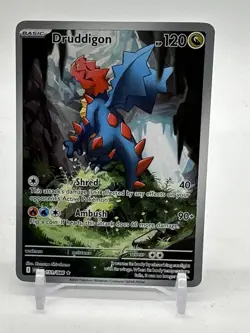 Pokemon TCG White Flare Druddigon Card 151/086 IR English NM Condition - Image 1
