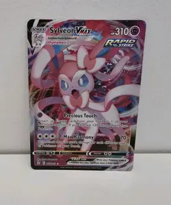 Sylveon VMAX 075/203 Evolving Skies Full Art Ultra Rare Pokemon Card TCG NM - Image 1