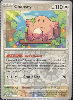 Chansey 113/165 Sv: Scarlet & Violet 151 Reverse Holo - Pokemon Card - Image 1