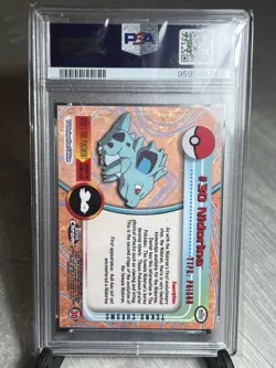 2000 Topps Chrome TEKNO PSA 10 Nidorina Pokemon TV #30 Mint Holo Vintage Card - Image 2