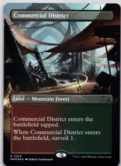 Commercial District (Borderless) Foil R Murders at Karlov Manor 324 Near Mint - Image 1