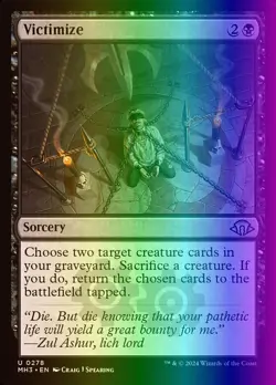MTG Magic the Gathering Victimize (278/703) Modern Horizons 3 LP FOIL - Image 1