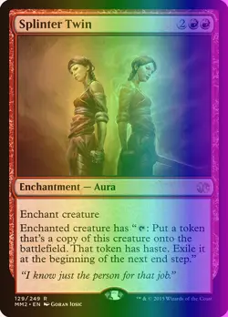 MTG Magic the Gathering Splinter Twin (129/265) Modern Masters 2015 LP FOIL - Image 1
