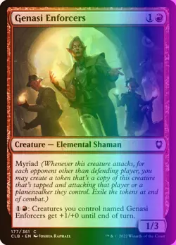 Genasi Enforcers (177/1080) Commander Legends Battle for Baldur's Gate LP FOIL - Image 1