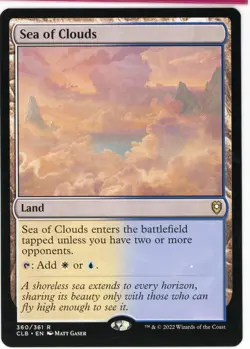 2022 Magic the Gathering Sea of Clouds Land Lightly Played - Image 1