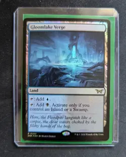 MTG Gloomlake Verge (Foil) [Duskmourn: House of Horror] Near Mint - Image 1