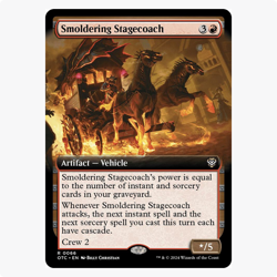 Smoldering Stagecoach Outlaws of Thunder Junction Commander MTG Rare - Image 1